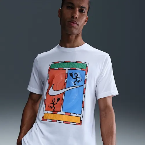 NikeCourt мужские Dri-FIT Tennis футболка цвет белый