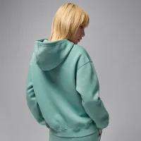 Nike Jordan Brooklyn Fleece женская Pullover Толстовка с капюшоном цвет зеленый