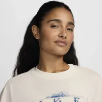 Nike Sportswear Essential женская оверсайз футболка цвет коричневый