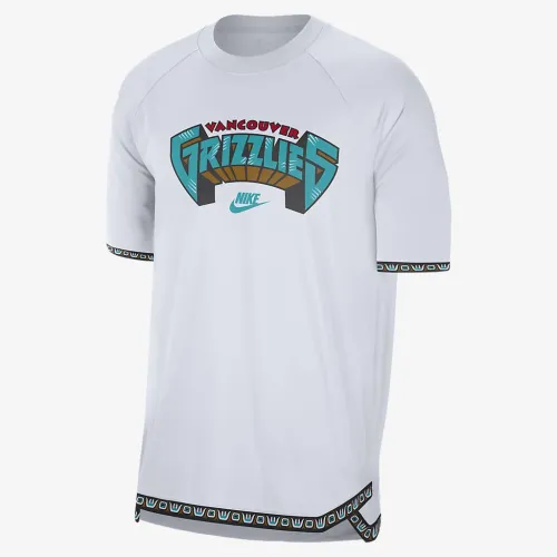 Memphis Grizzlies Hardwood Classics чоловічі Nike Dri-FIT NBA Short-Sleeve Pregame Top колір білий