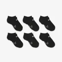 Nike Dri-FIT Performance Basics Little дитячі No-Show шкарпетки (6 пар) колір чорний