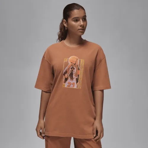 Nike Jordan жіноча оверсайз Graphic футболка Pink