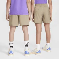 Nike Sportswear Big дитячі Woven шорти колір коричневий