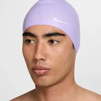 Nike Solid Силиконовый Swim Cap цвет фиолетовый