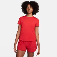 Nike One Classic жіноча Dri-FIT Short-Sleeve Top колір червоний