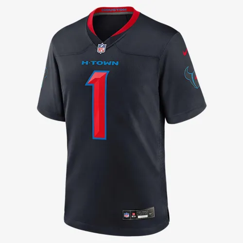 Stefon Diggs Houston Texans мужские Nike NFL Game Jersey синий