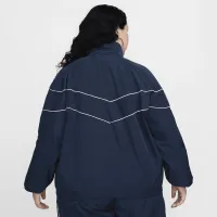 Nike Windrunner женская Loose UV Woven Full-Zip Куртка (большие размеры) синий
