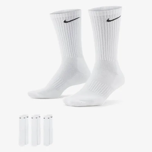 Nike Everyday Cushioned тренувальні Crew шкарпетки (3 пар) колір білий