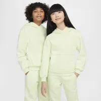 Nike Sportswear Club Fleece Big детские Pullover Толстовка с капюшоном цвет зеленый