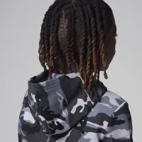 Nike Jordan Little дитячі MVP Camo Fleece 2-Piece Pullover Толстовка з капюшоном комплект колір чорний