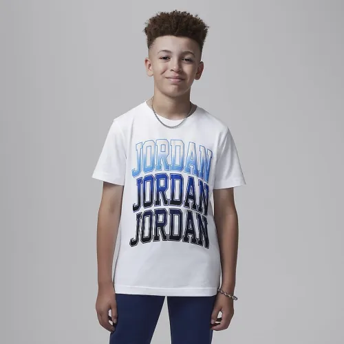 Nike Jordan Big дитячі 3K футболка колір білий