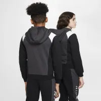 Nike Air Big детские Pullover Толстовка с капюшоном цвет серый
