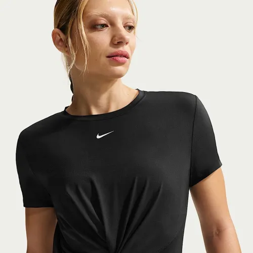 Nike One Classic Twist женская Dri-FIT Short-Sleeve Top цвет черный