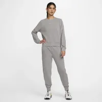 Nike Dri-FIT One жіноча Crew-Neck French Terry світшот колір сірий