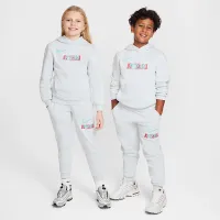 Nike Erling Haaland Club Fleece Big дитячі Толстовка з капюшоном колір сірий