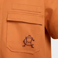 Club Америка чоловічі Nike Life Woven Military Short-Sleeve Button-Down Shirt Orange