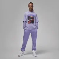 Nike Jordan (Her)itage женская Graphic футболка цвет фиолетовый