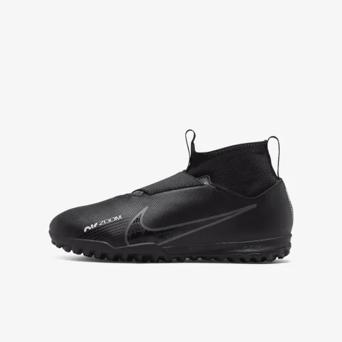 Nike Jr. Mercurial Superfly 9 Academy Little/Big дитячі Turf High-Top Soccer Кросівки колір чорний