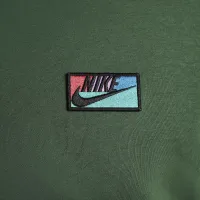 Nike Club Fleece мужские Patch Pullover Толстовка с капюшоном цвет зеленый