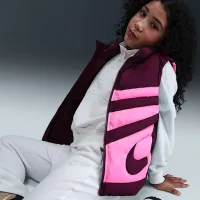 Nike Sportswear Swoosh Big детские (Girls') Therma-FIT Loose Puffer Vest цвет красный