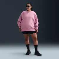 Nike Sportswear Phoenix Fleece женская оверсайз Crew-Neck свитшот (большие размеры) Pink