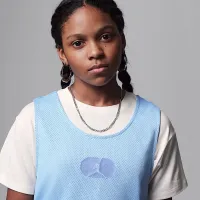 Nike Jordan тренировочные Camp Big детские Mesh Overlay футболка цвет серый