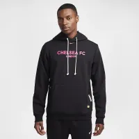 Chelsea FC Standard Issue Third мужские Nike Dri-FIT Soccer Pullover Толстовка с капюшоном цвет черный