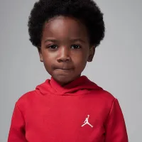 Nike Jordan MJ Brooklyn Fleece Toddler 2-Piece Pullover Толстовка с капюшоном набор цвет красный