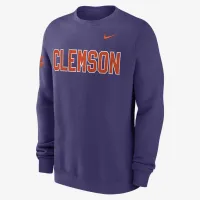 Clemson Tigers Sideline Dabo чоловічі Nike College Pullover Crew колір фіолетовий