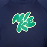 Nike Swim Hydroguard Little дитячі Long-Sleeve Top колір зелений