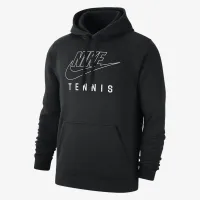 Nike Swoosh Club Fleece чоловічі Tennis Pullover Толстовка з капюшоном колір чорний