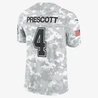 Dak Prescott Dallas Cowboys Salute to Service мужские Nike Dri-FIT NFL Limited Jersey цвет белый