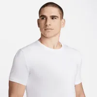Nike Dri-FIT Essential хлопковыеStretch мужские Slim Fit Crew Neck Undershirt (2 пары) цвет белый