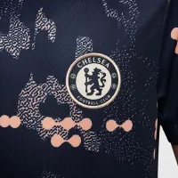 Chelsea FC Academy Pro SE Big детские Nike Dri-FIT Soccer Pre-Match Short-Sleeve Top синий