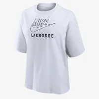 Nike Swoosh женская Lacrosse Boxy футболка цвет белый