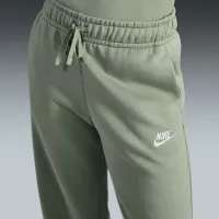 Nike Sportswear Club Fleece женская Mid-Rise Wide-Leg Sweatpants цвет зеленый
