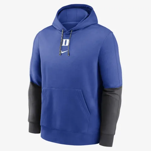 Duke блакитний Devils Sideline Team Issue Club чоловічі Nike College Pullover Толстовка з капюшоном блакитний