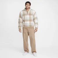 Nike Club чоловічі Winterized Half-Zip колір коричневий