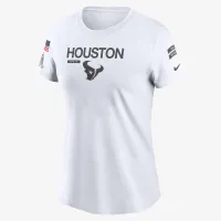Houston Texans Salute to Service Legend женская Nike NFL футболка цвет белый