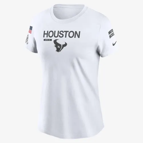 Houston Texans Salute to Service Legend жіноча Nike NFL футболка колір білий