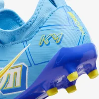 Nike Jr. Mercurial Zoom Vapor 15 Academy KM FG/MG Little/Big дитячі Low-Top футбольні бутси блакитний