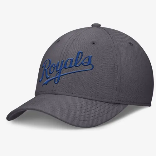 Kansas City Royals Swoosh мужские Nike Dri-FIT MLB Hat цвет серый