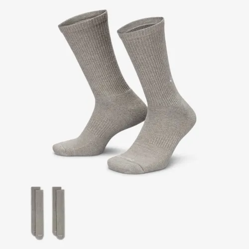 Nike Everyday Cushioned Crew шкарпетки (2 пар) колір сірий