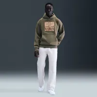 Nike Solo Swoosh чоловічі Pullover Fleece Толстовка з капюшоном колір зелений