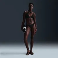 Nike Swim Sneakerkini 2.0 жіноча Bralette Bikini Top колір чорний