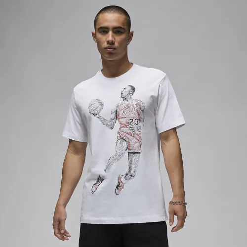 Nike Jordan чоловічі футболка колір білий