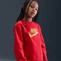Nike Sportswear Club Fleece Big детские Crew-Neck свитшот цвет красный