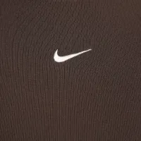 Nike Sportswear Chill Knit женская Tight Cropped Mini-Rib Tank Top цвет коричневый