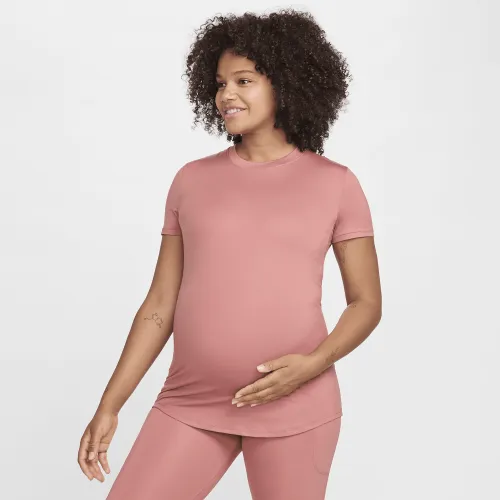 Nike (M) One жіноча Dri-FIT Slim-Fit Short-Sleeve Top (Maternity) Pink