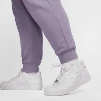 Nike Sportswear Phoenix Fleece женская С высокой Талией Joggers (большие размеры) цвет фиолетовый